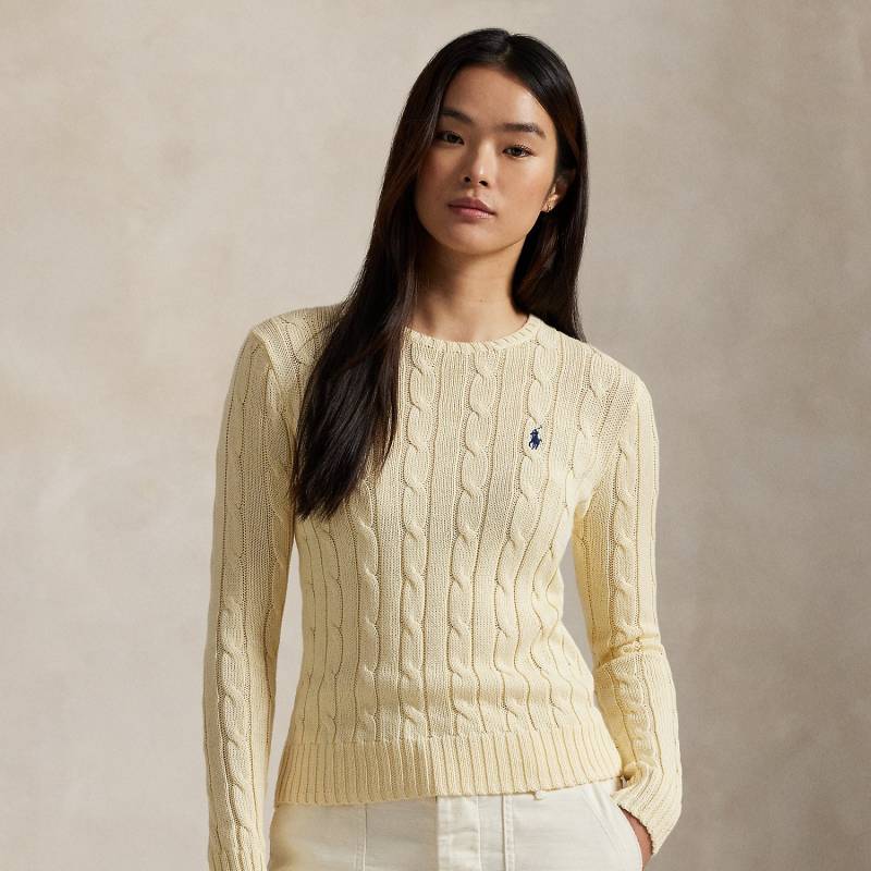 Baumwoll-Rundhalspullover mit Zopfmuster Baumwoll-Rundhalspullover mit Zopfmuster von Polo Ralph Lauren