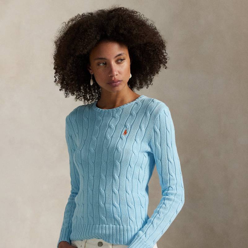 Baumwoll-Rundhalspullover mit Zopfmuster Baumwoll-Rundhalspullover mit Zopfmuster von Polo Ralph Lauren