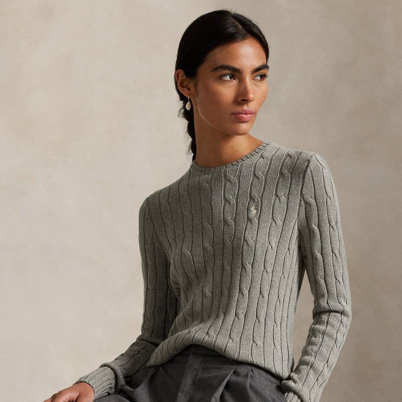 Baumwoll-Rundhalspullover mit Zopfmuster Baumwoll-Rundhalspullover mit Zopfmuster von Polo Ralph Lauren