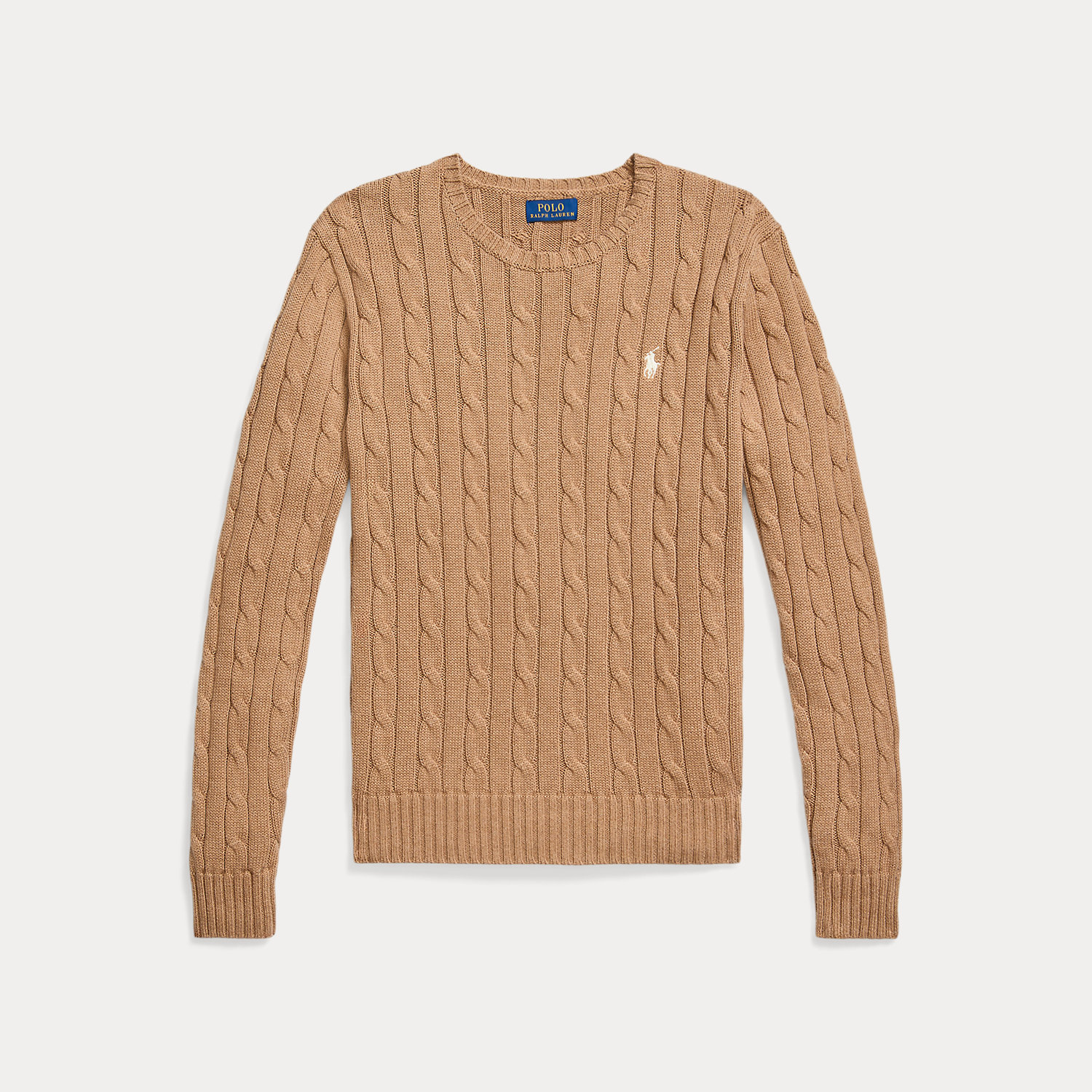 Baumwoll-Rundhalspullover mit Zopfmuster Baumwoll-Rundhalspullover mit Zopfmuster von Polo Ralph Lauren
