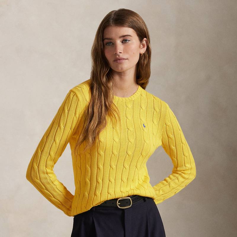 Baumwoll-Rundhalspullover mit Zopfmuster Baumwoll-Rundhalspullover mit Zopfmuster von Polo Ralph Lauren