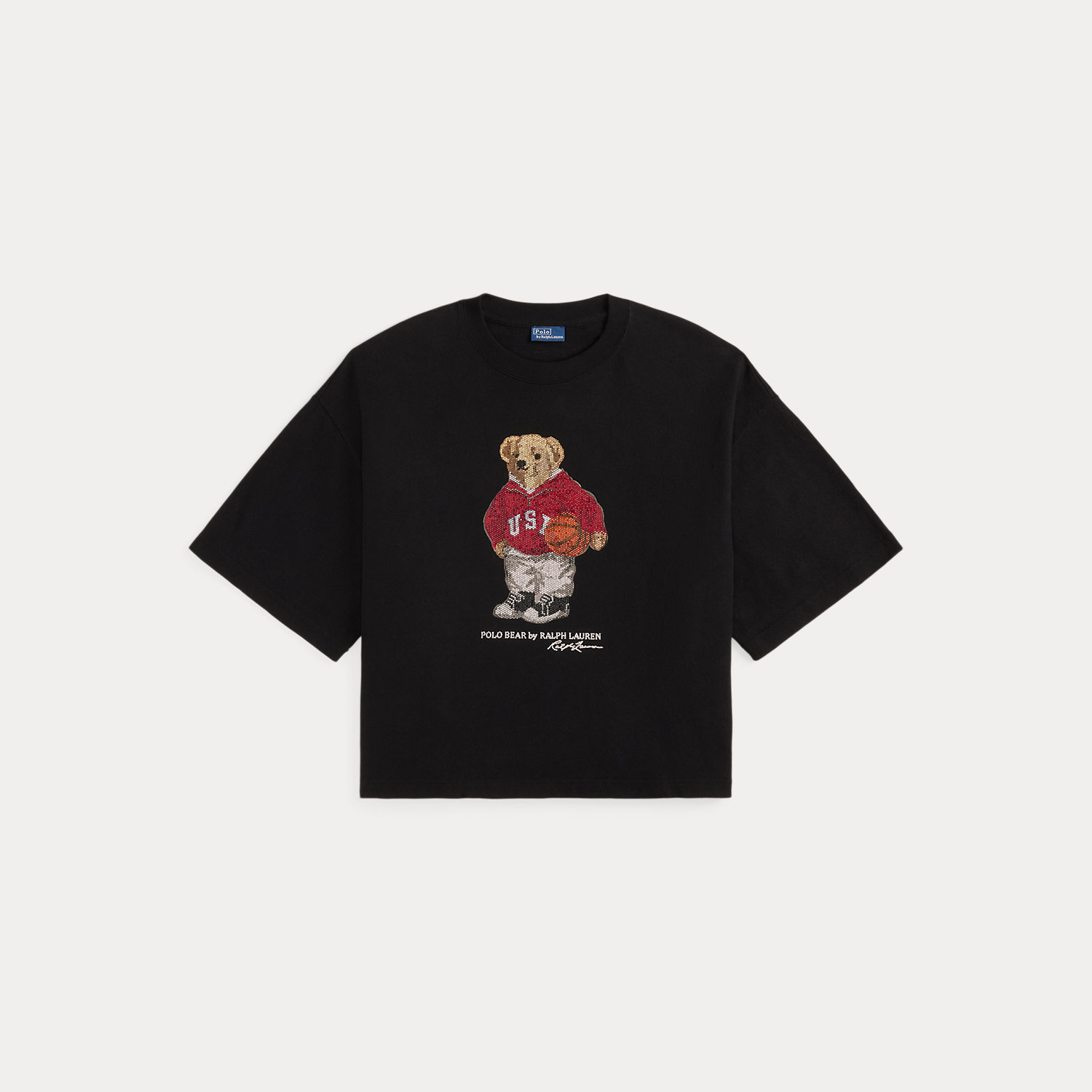 Baumwolljersey-T-Shirt mit Polo Bear von Polo Ralph Lauren