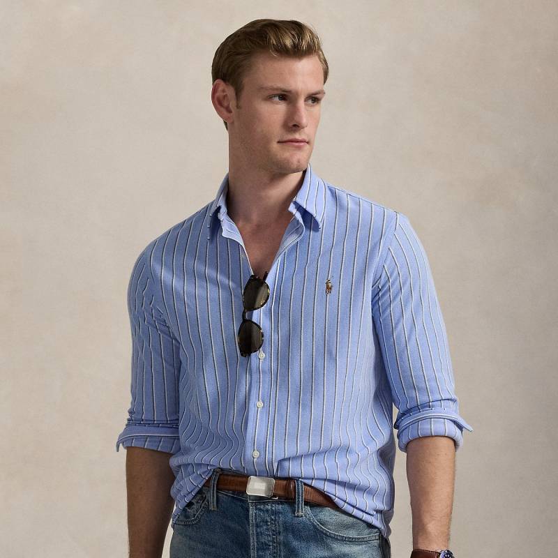 Baumwollpiqué-Oxfordhemd mit Streifen Baumwollpiqué-Oxfordhemd mit Streifen von Polo Ralph Lauren