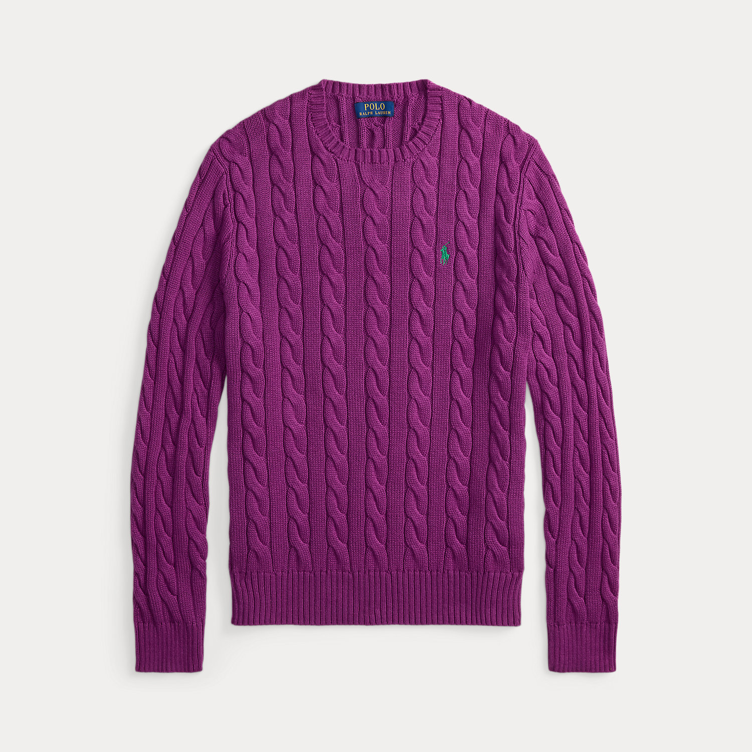 Baumwollpullover mit Zopfmuster von Polo Ralph Lauren