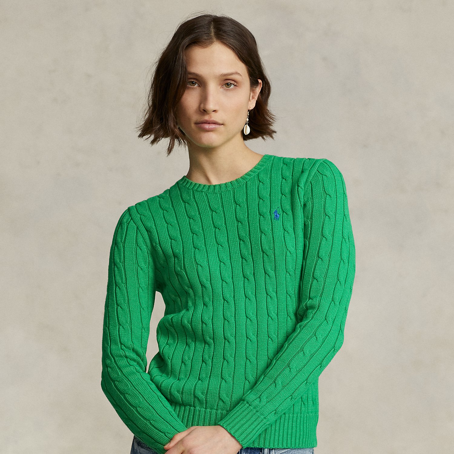 Baumwollpullover mit Zopfmuster Baumwollpullover mit Zopfmuster von Polo Ralph Lauren