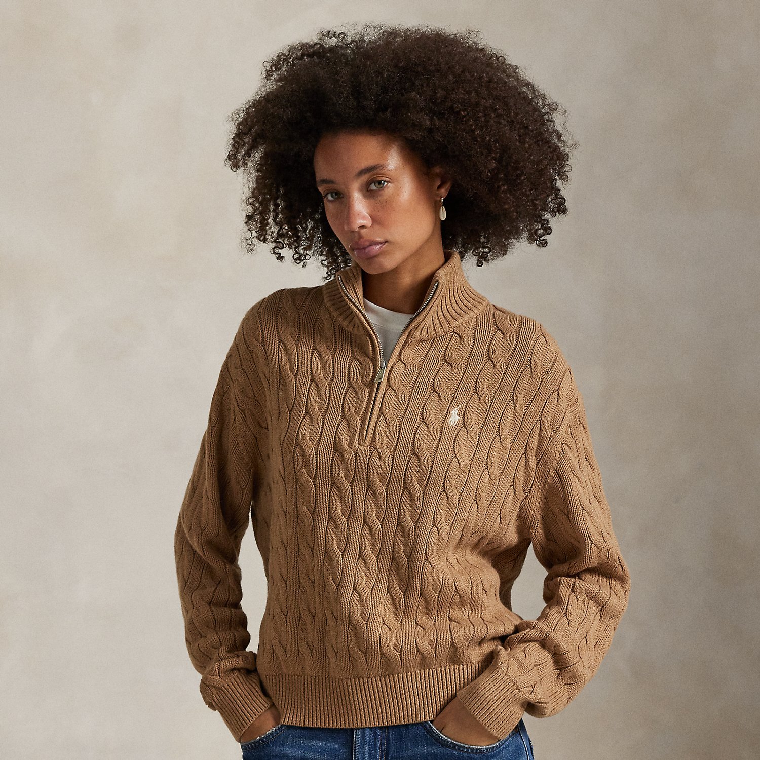Baumwollpullover mit Zopfmuster Baumwollpullover mit Zopfmuster von Polo Ralph Lauren