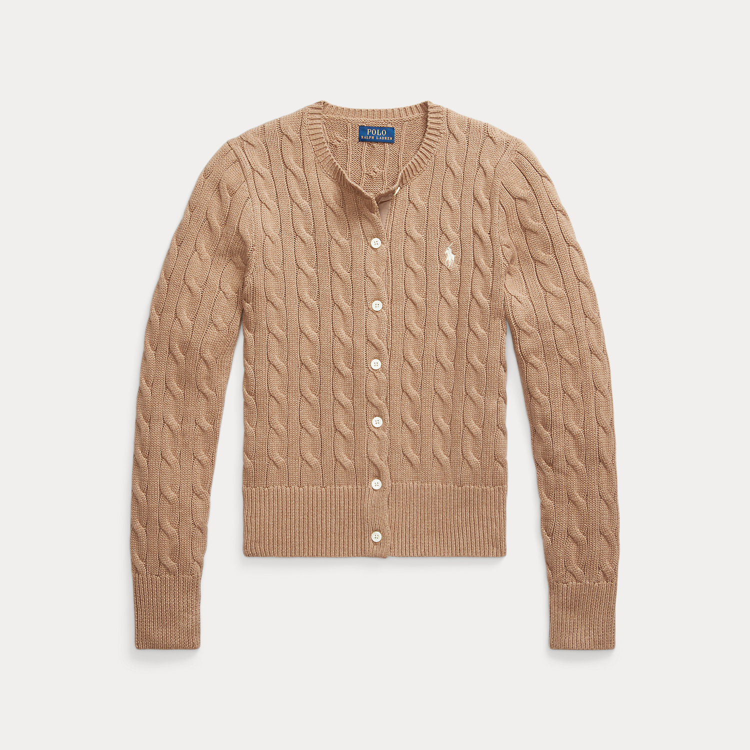 Baumwollstrickjacke mit Zopfmuster Baumwollstrickjacke mit Zopfmuster von Polo Ralph Lauren