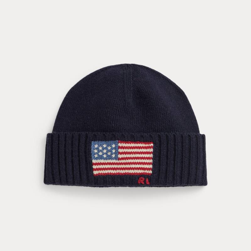 Beanie mit Flaggen-Intarsienstrickerei von Polo Ralph Lauren