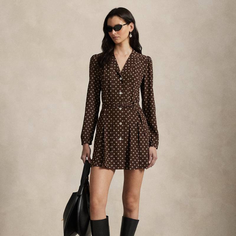 Bedrucktes Minikleid aus Seide von Polo Ralph Lauren