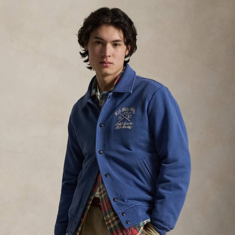 Bestickte Jacke aus Loopback-Fleece von Polo Ralph Lauren