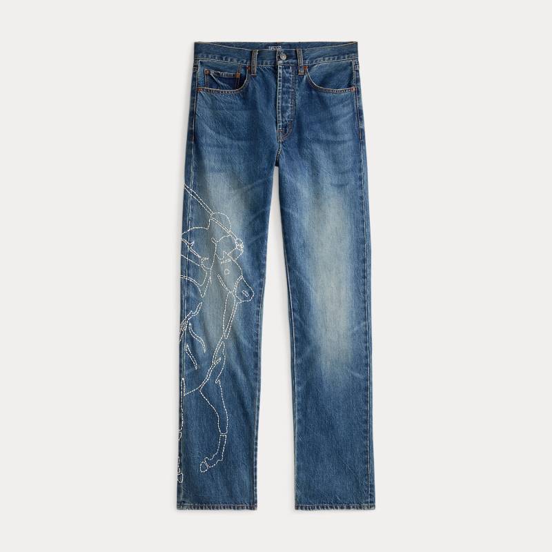 Bestickte Relaxed-Straight-Fit Jeans von Polo Ralph Lauren