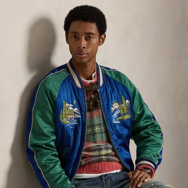 Bestickte Satin-Bomberjacke Bestickte Satin-Bomberjacke von Polo Ralph Lauren