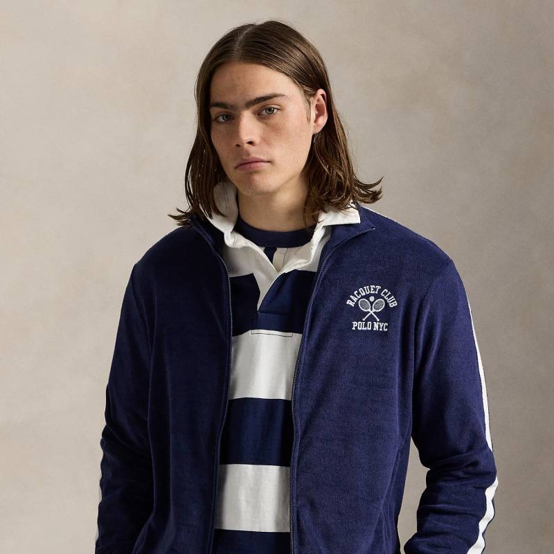 Bestickte Trainingsjacke aus Frottee von Polo Ralph Lauren