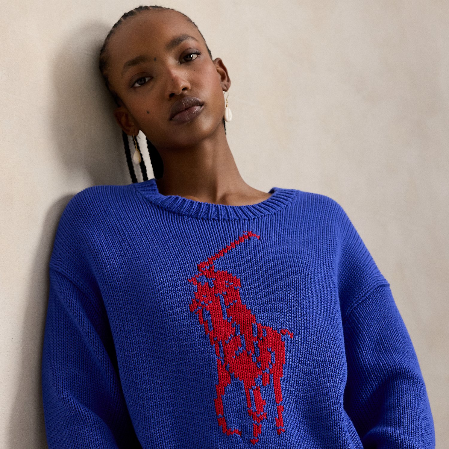 Big Pony Rundhalspullover aus Baumwolle von Polo Ralph Lauren