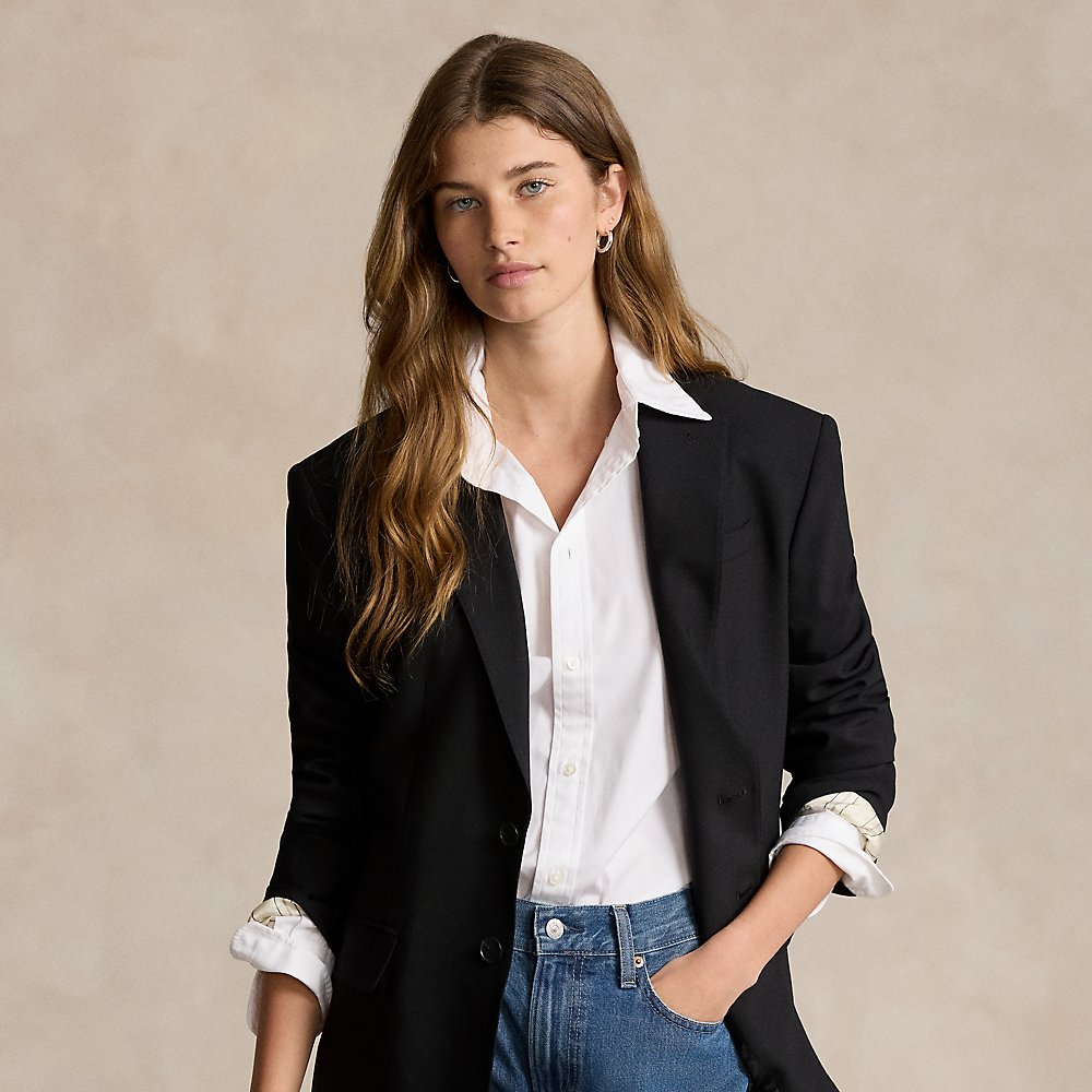 Blazer aus Wollmischung mit Stretch von Polo Ralph Lauren