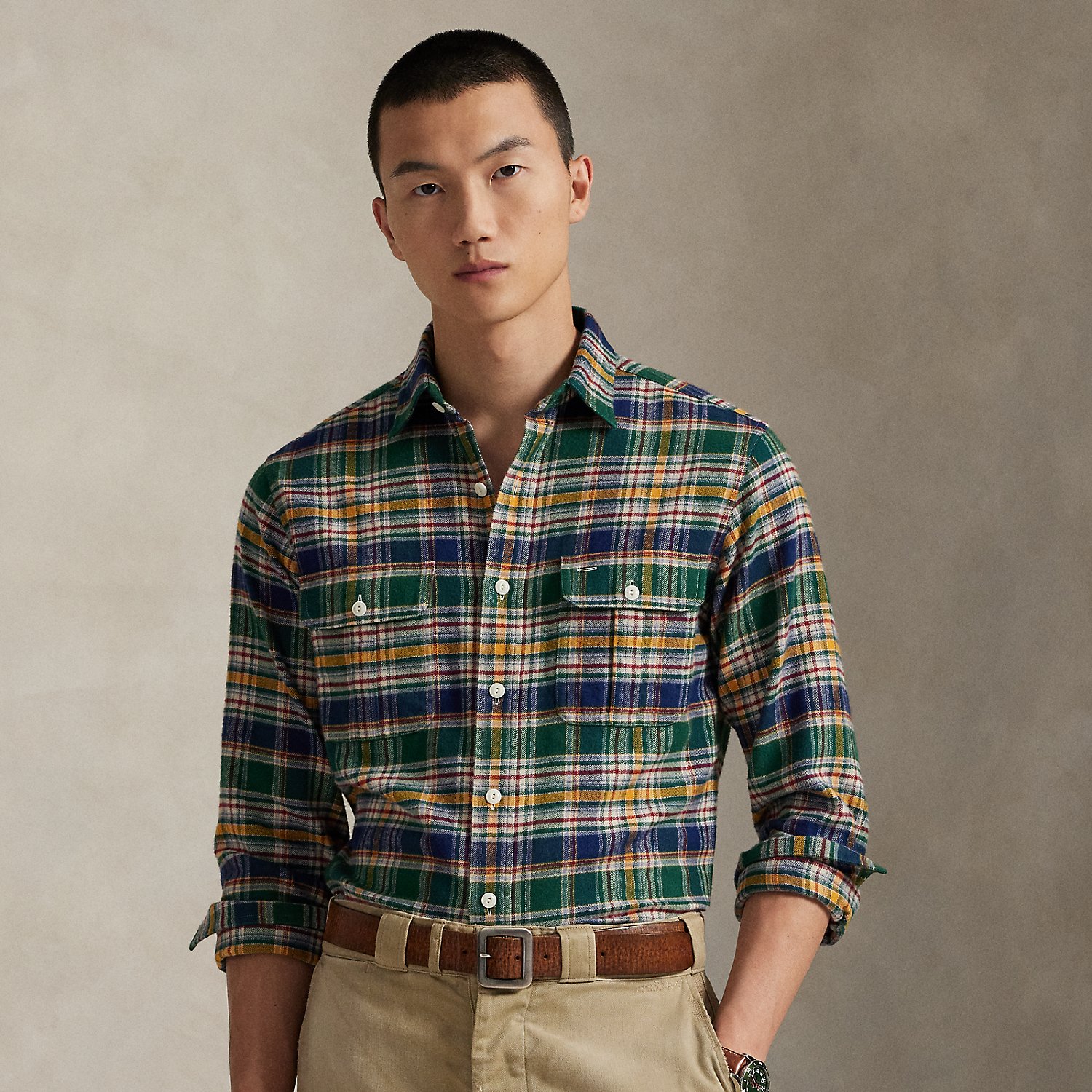 Classic-Fit Arbeitshemd aus Flanell von Polo Ralph Lauren