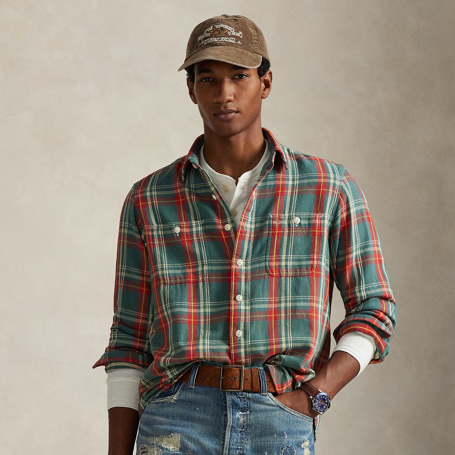 Classic-Fit Flanell-Arbeitshemd von Polo Ralph Lauren