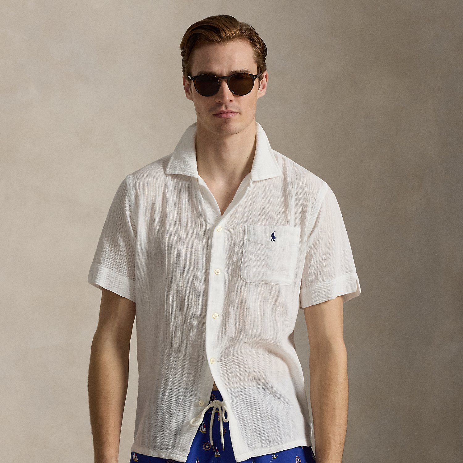 Classic-Fit Freizeithemd aus Korbgewebe von Polo Ralph Lauren