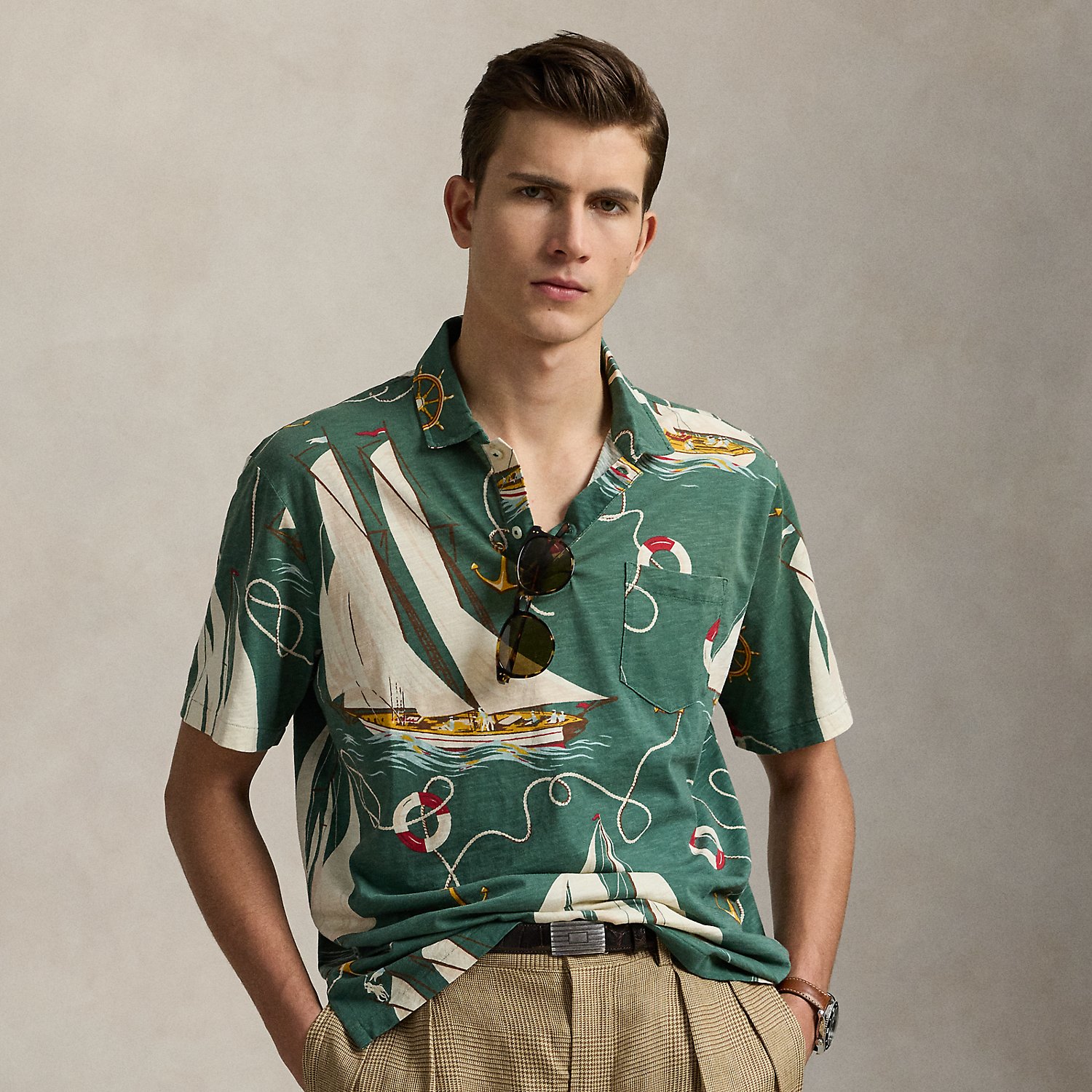 Classic-Fit Poloshirt mit Segelbootmotiv von Polo Ralph Lauren