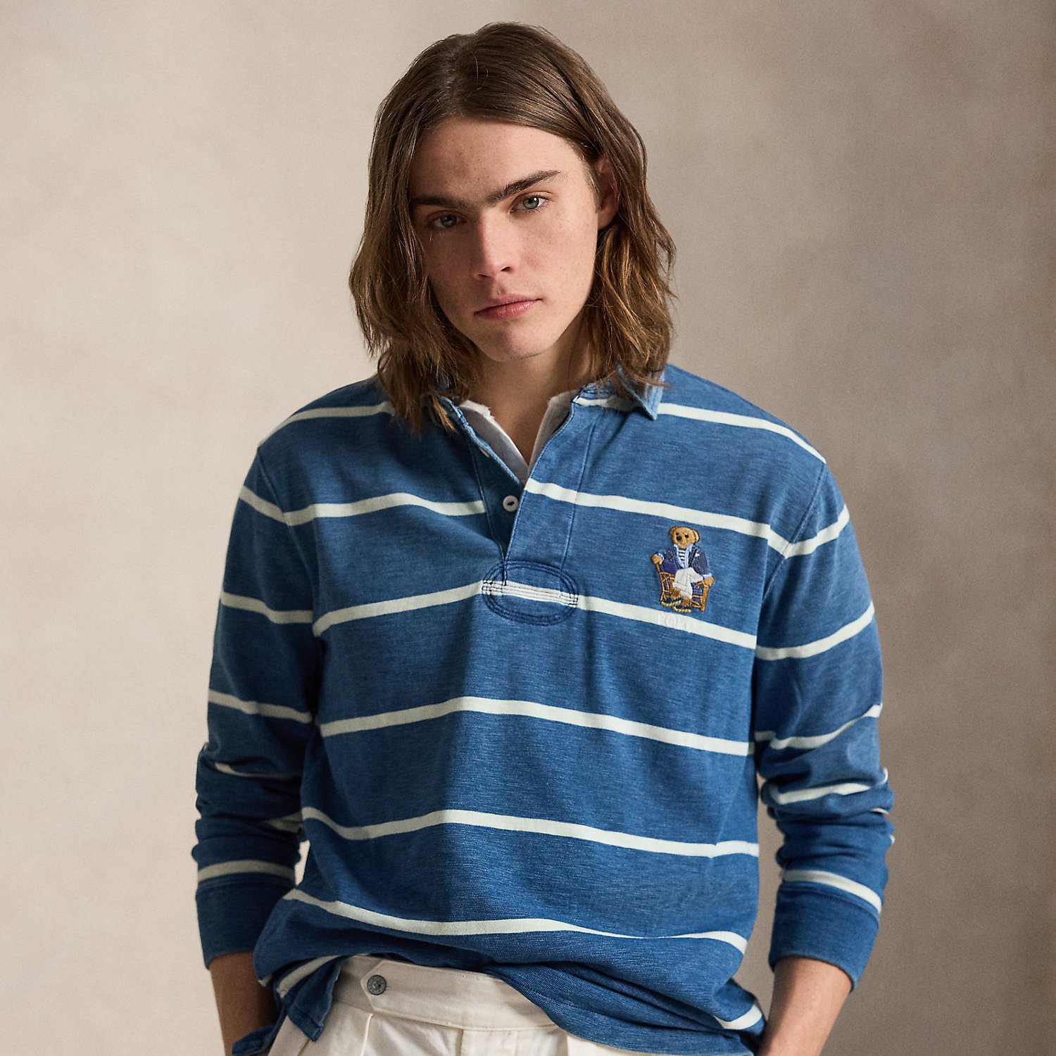 Classic-Fit Rugbyhemd mit Polo Bear von Polo Ralph Lauren