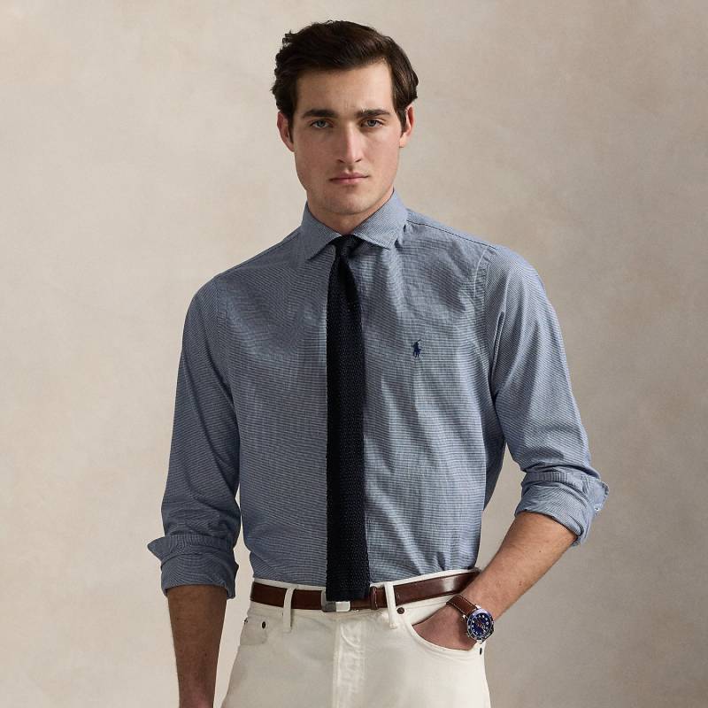 Custom-Fit Hahnentritt-Twillhemd von Polo Ralph Lauren