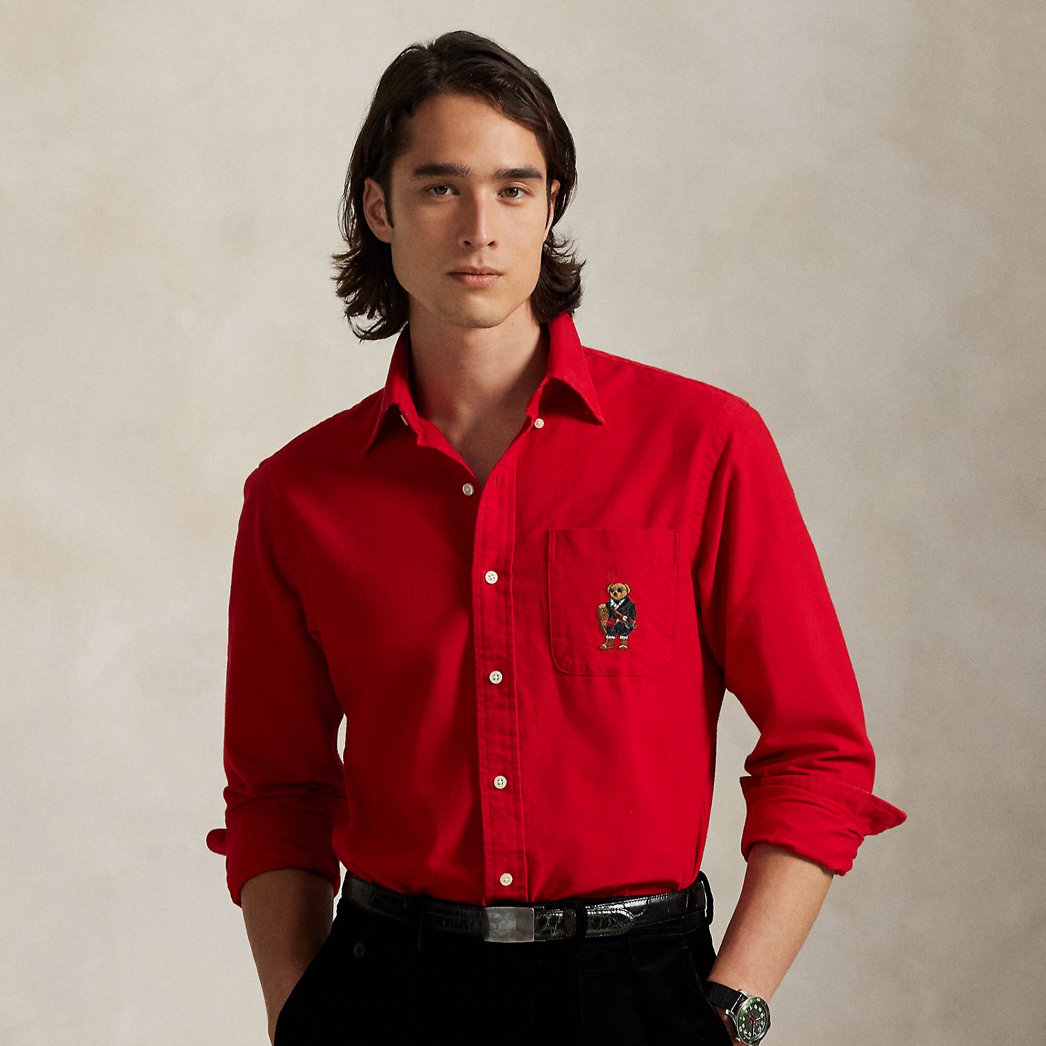 Custom-Fit Oxfordhemd mit Polo Bear Custom-Fit Oxfordhemd mit Polo Bear von Polo Ralph Lauren