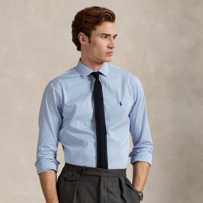 Custom-Fit Popelinehemd mit Streifen von Polo Ralph Lauren