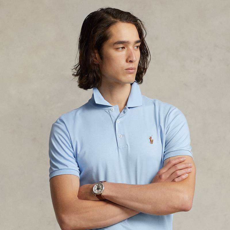 Custom-Slim-Fit Baumwoll-Poloshirt von Polo Ralph Lauren