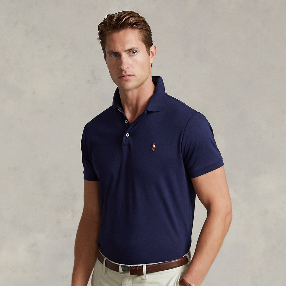 Custom-Slim-Fit Baumwoll-Poloshirt von Polo Ralph Lauren