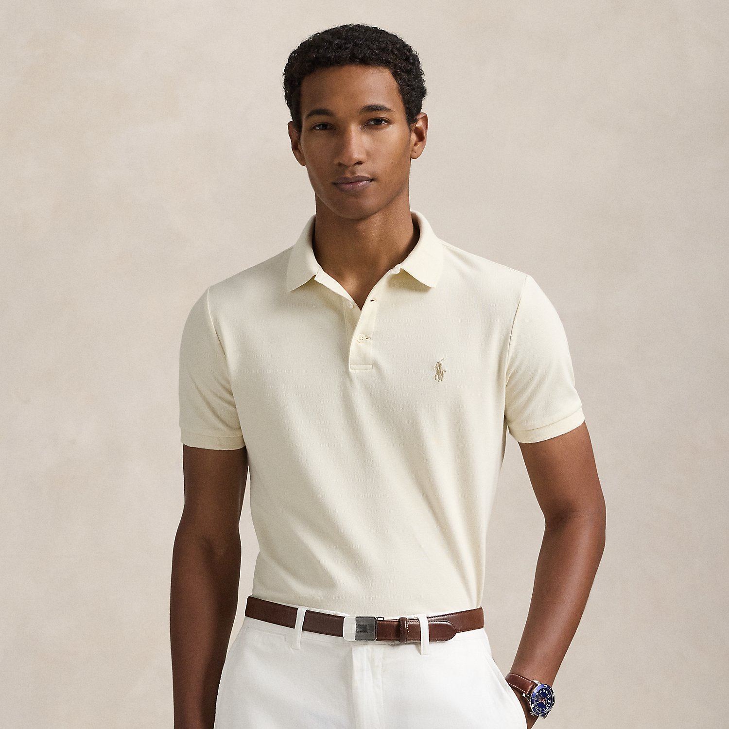 Custom-Slim-Fit Piqué-Poloshirt von Polo Ralph Lauren