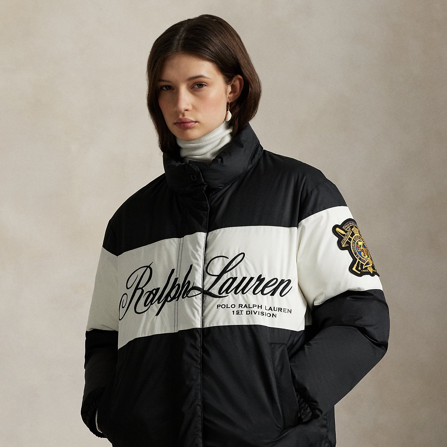 Daunen-Pufferjacke mit Script-Logo von Polo Ralph Lauren