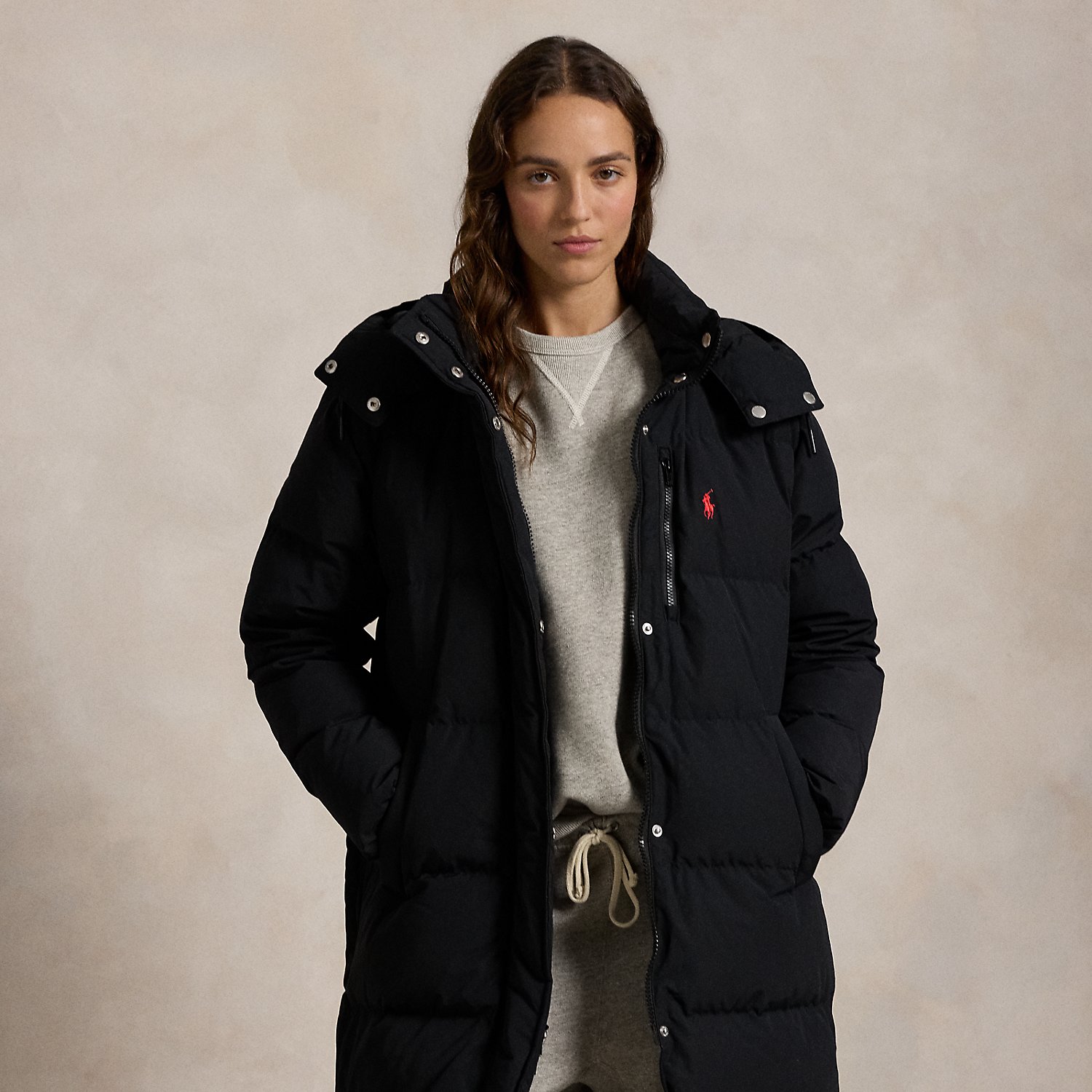 Daunenmantel mit Kapuze von Polo Ralph Lauren