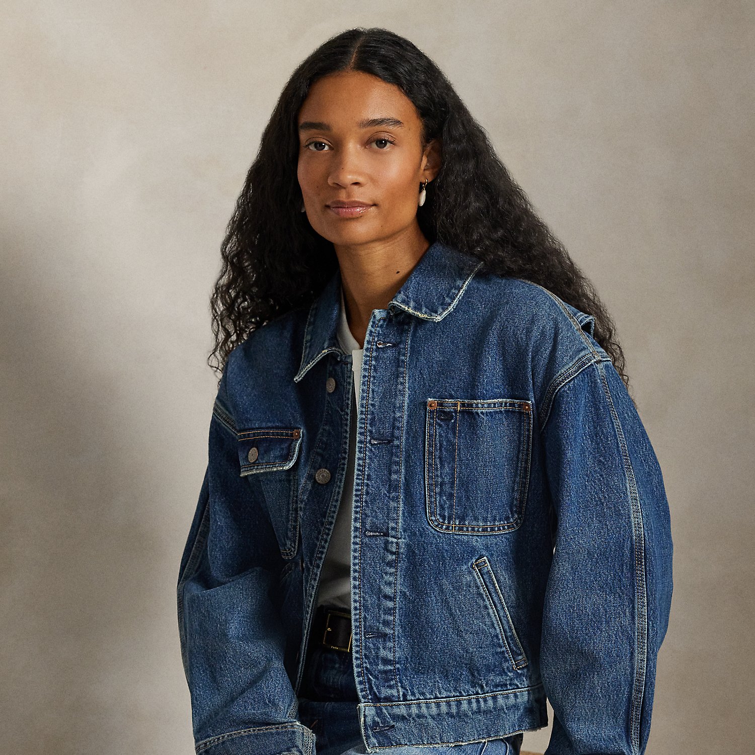 Denim-Dungaree-Jacke von Polo Ralph Lauren