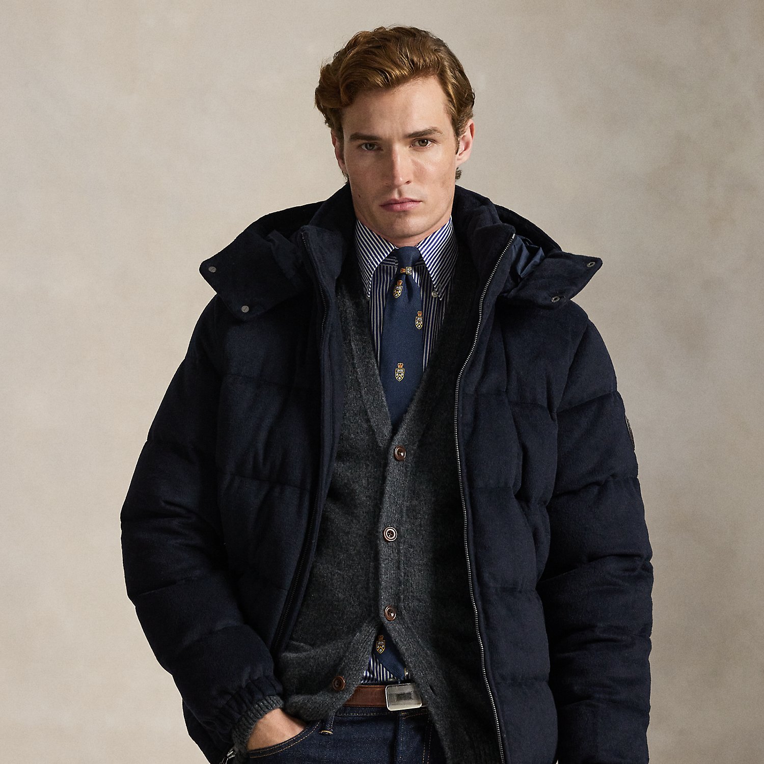 Die Daunenjacke Decker aus Melton von Polo Ralph Lauren