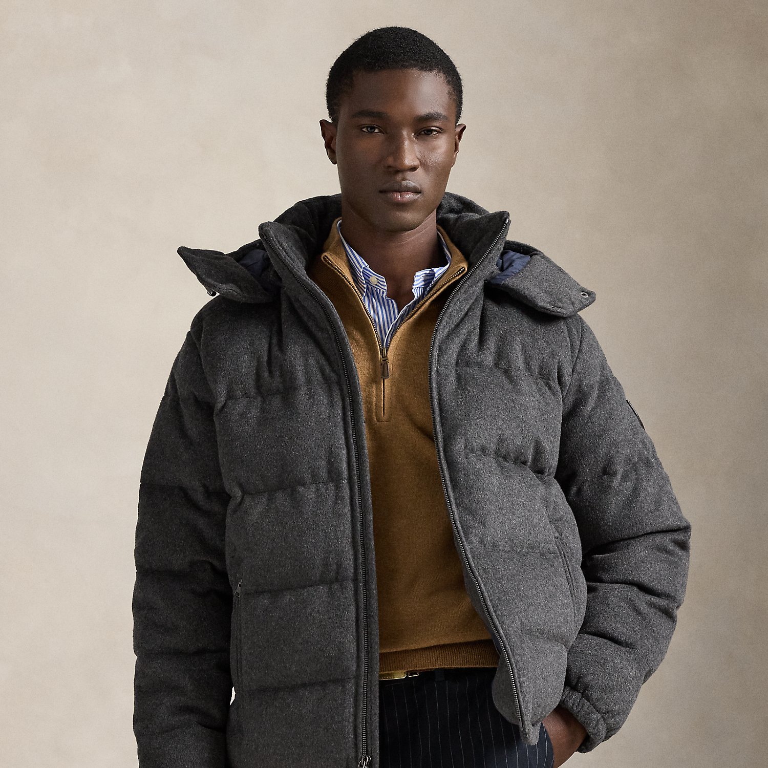 Die Daunenjacke Decker aus Melton von Polo Ralph Lauren