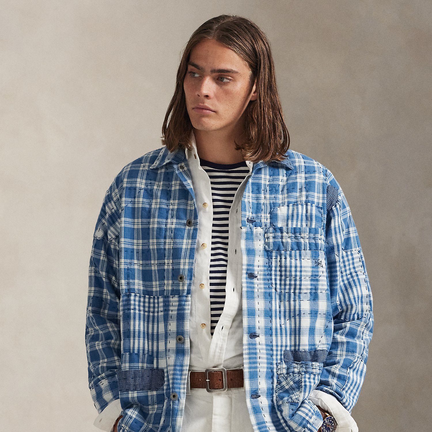 Die Patchwork-Hemdjacke Oak Bluffs von Polo Ralph Lauren