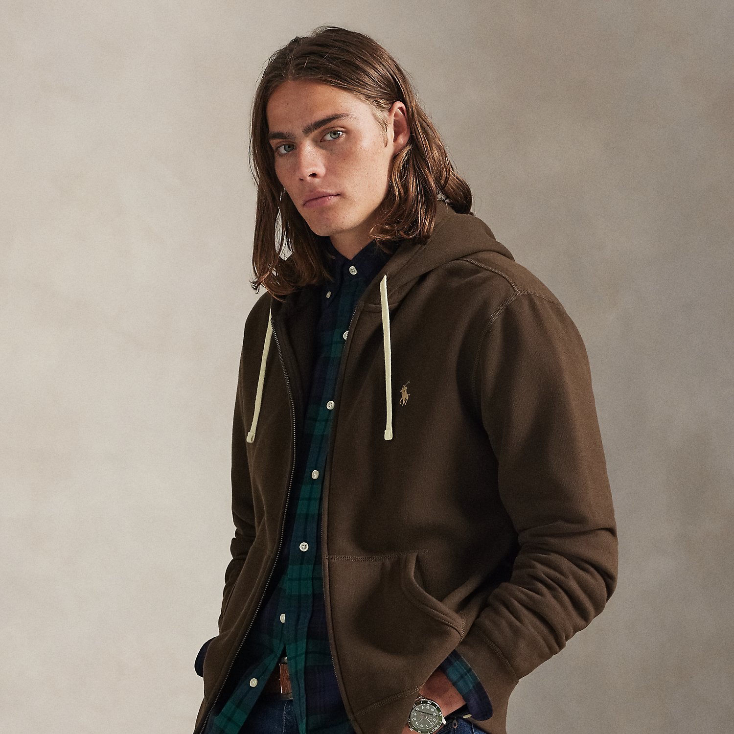 Die RL-Kapuzenjacke aus Fleece von Polo Ralph Lauren