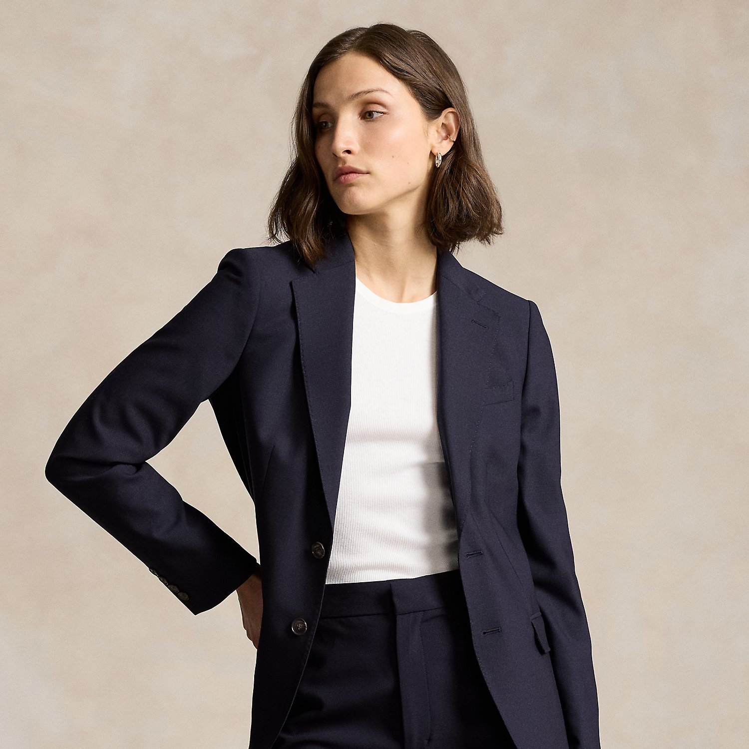 Einreihiger Stretch-Wollblazer von Polo Ralph Lauren