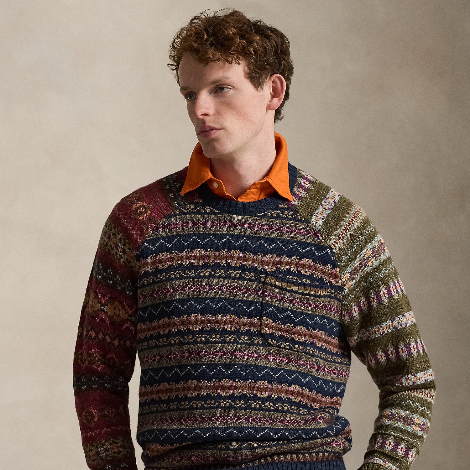 Fair-Isle-Pullover in Color-Block-Optik von Polo Ralph Lauren