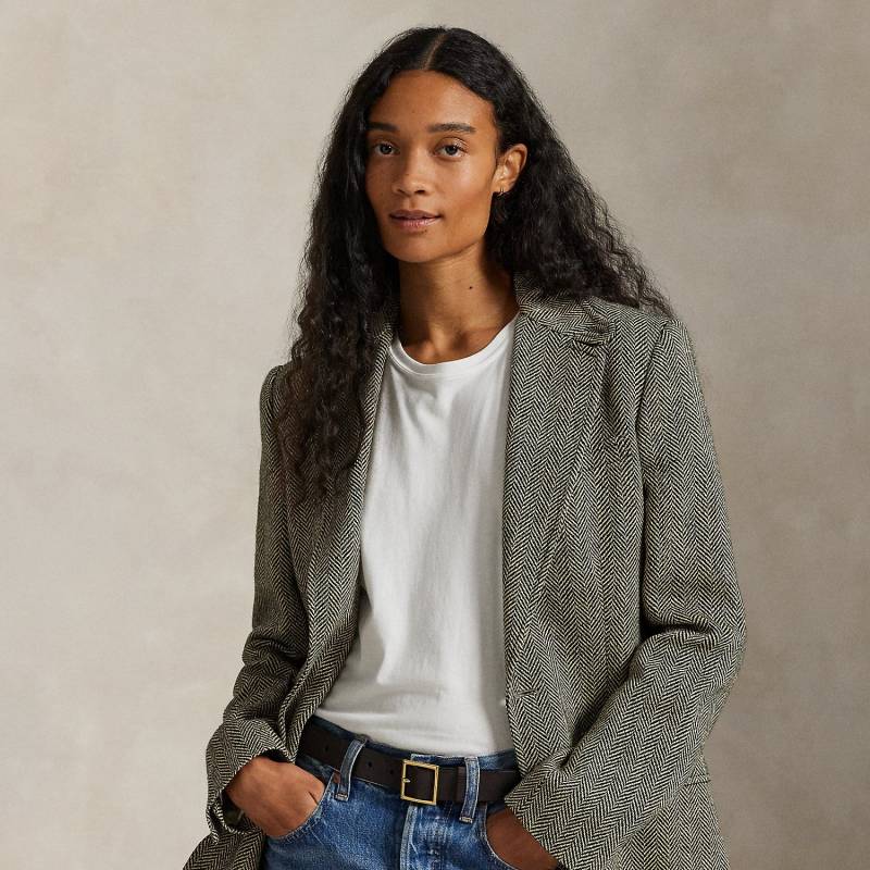 Einreihiger Blazer mit Fischgratmuster von Polo Ralph Lauren