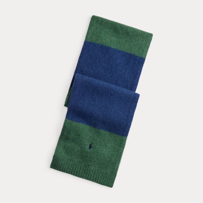 Flauschiger Wollschal mit Streifen von Polo Ralph Lauren
