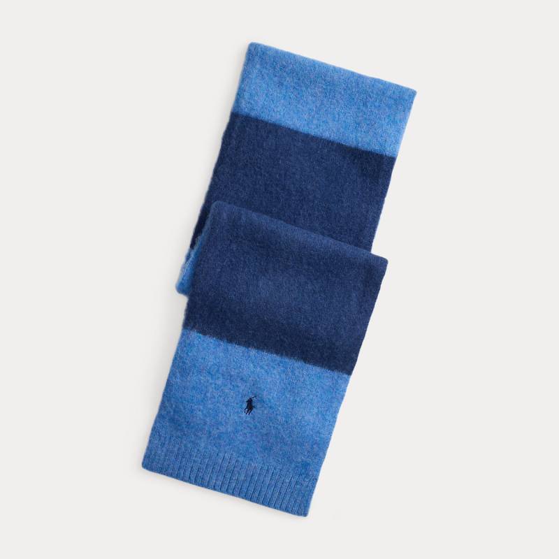 Flauschiger Wollschal mit Streifen von Polo Ralph Lauren