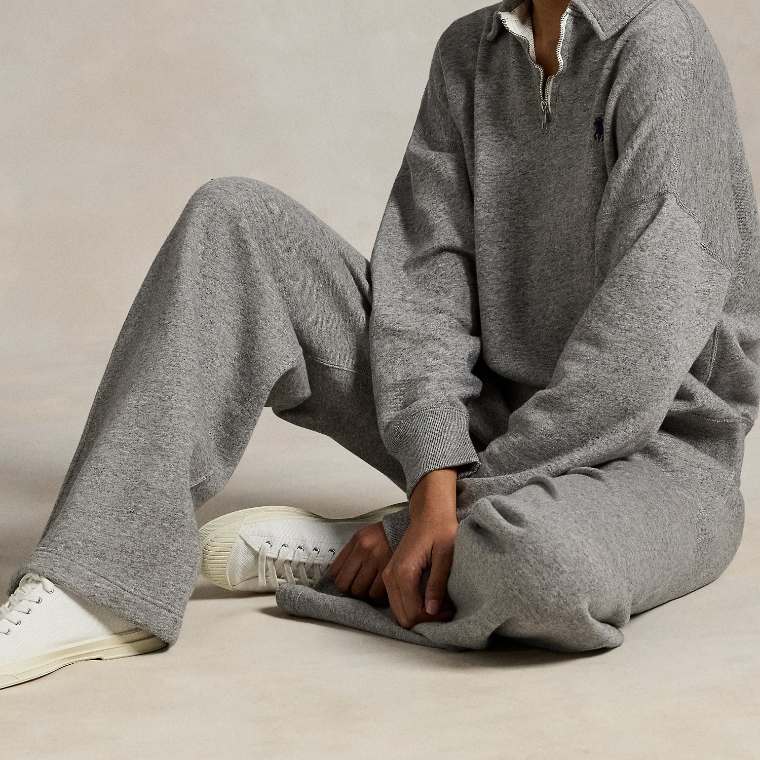 Fleece-Jogginghose mit weitem Bein von Polo Ralph Lauren