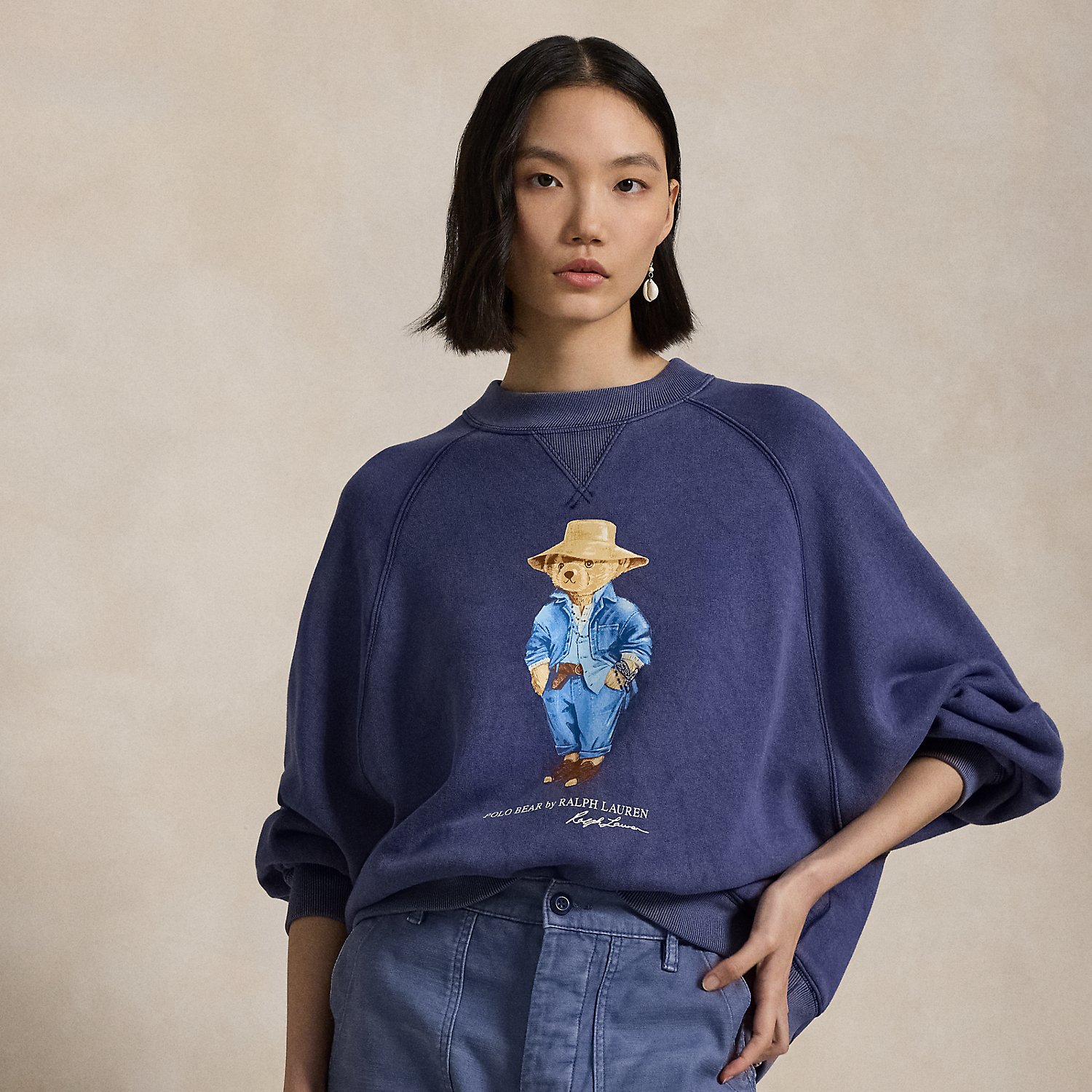 Fleece-Rundhalspullover mit Polo Bear Fleece-Rundhalspullover mit Polo Bear von Polo Ralph Lauren