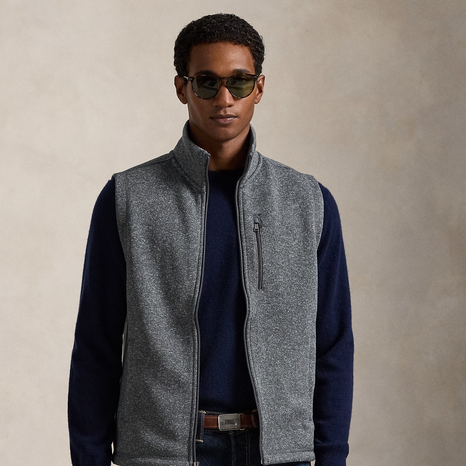 Fleece-Weste mit Schornsteinkragen von Polo Ralph Lauren