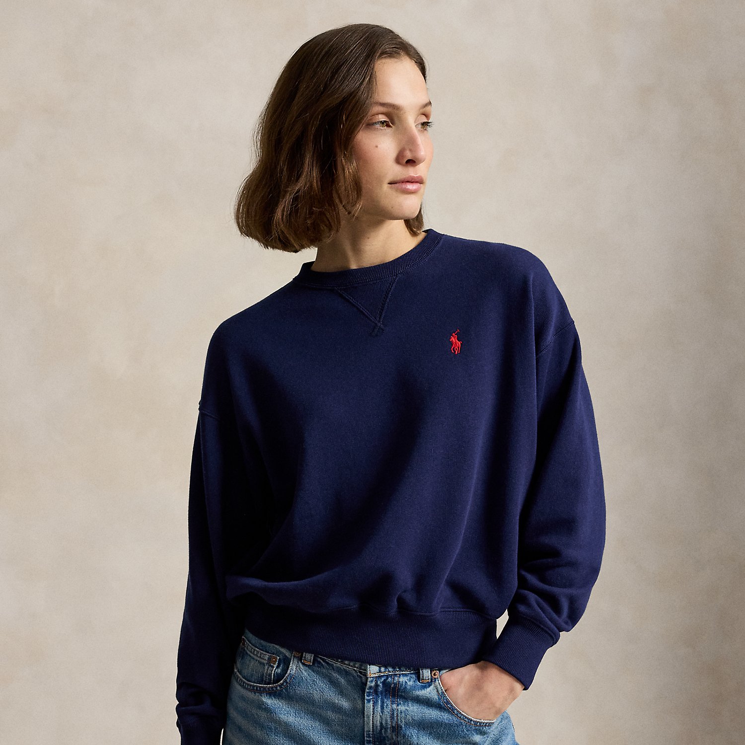 French-Terry-Rundhalspullover von Polo Ralph Lauren