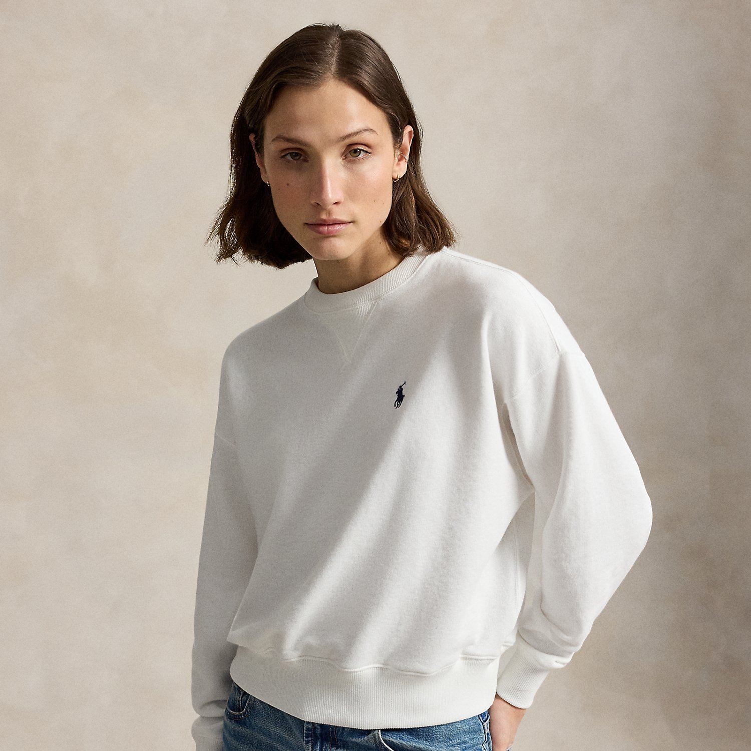 French-Terry-Rundhalspullover von Polo Ralph Lauren