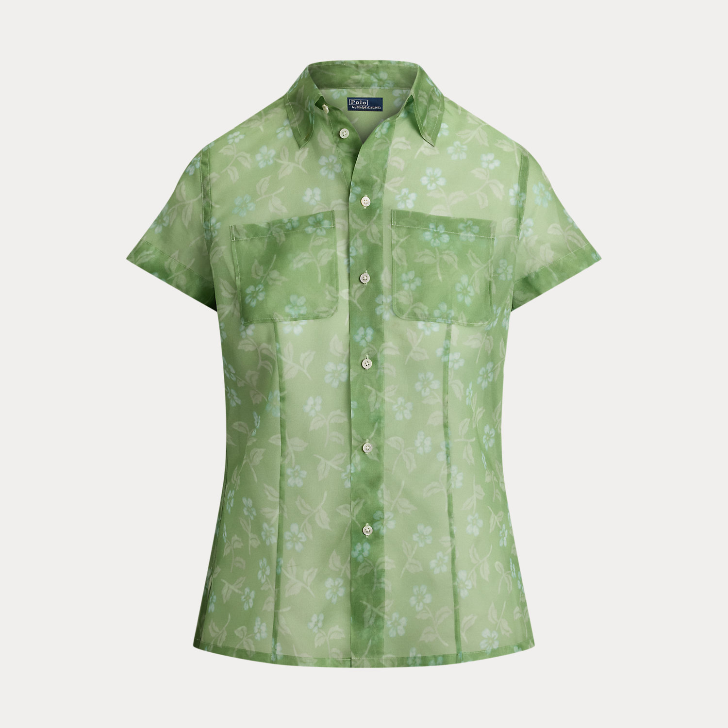 Geblümte Seide-Organza-Hemdbluse von Polo Ralph Lauren