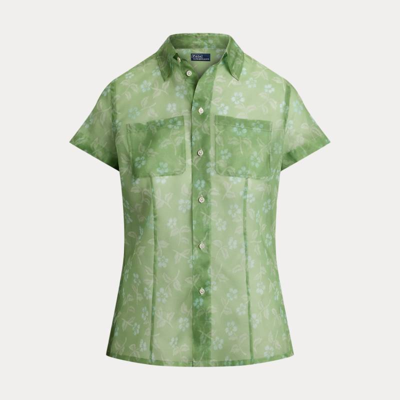 Geblümte Seide-Organza-Hemdbluse von Polo Ralph Lauren