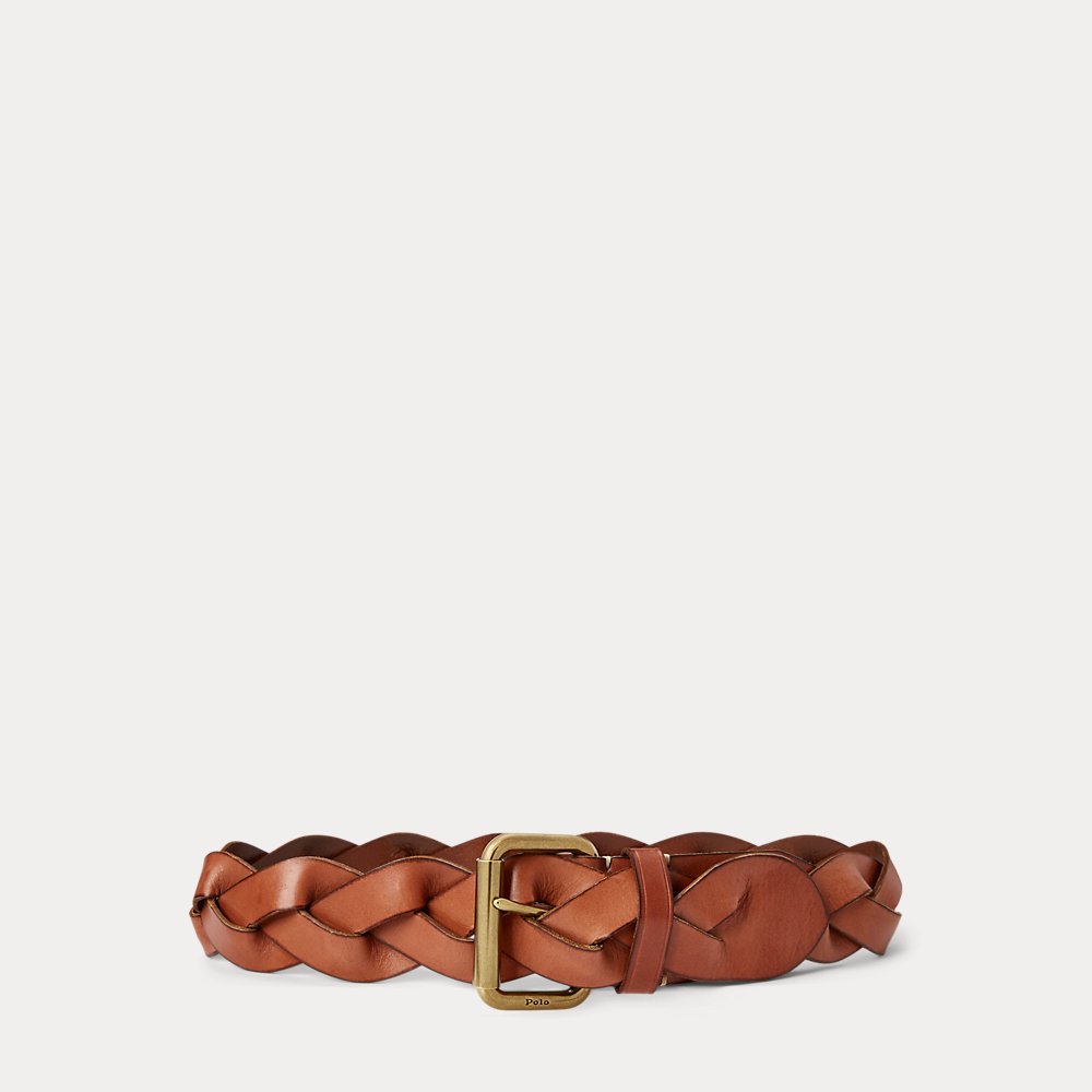 Geflochtener Vachetteledergürtel Geflochtener Vachetteledergürtel von Polo Ralph Lauren